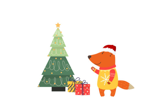 Cute Animals Winter Graphics