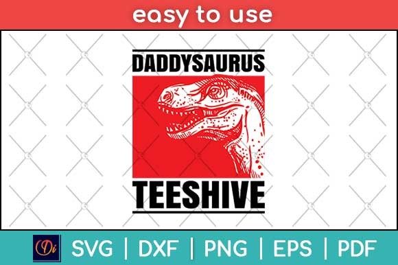 Daddysaurus Funny Daddy Dinosaur Dad Svg