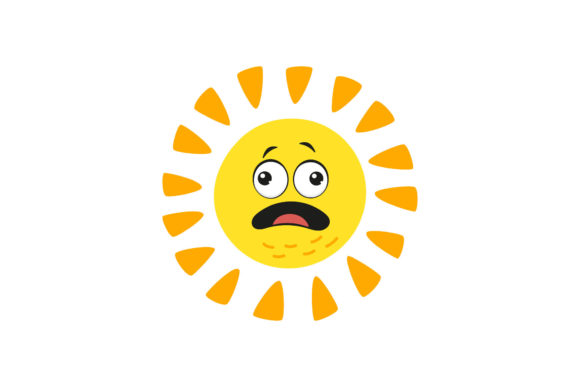 Funny Hand Drawn Sun Graphics & Illustrations