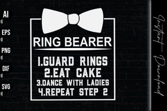 Funny Ring Bearer Graphics for Print Templates