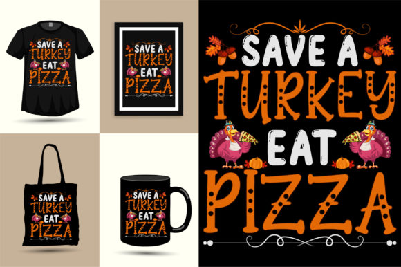 Save a Turkey Thanksgiving Graphics for T-Shirt Designs